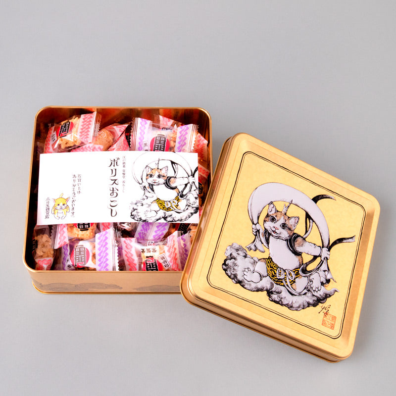 ボリスおこし＆風神雷神風呂敷・赤セット – ボリス雑貨店