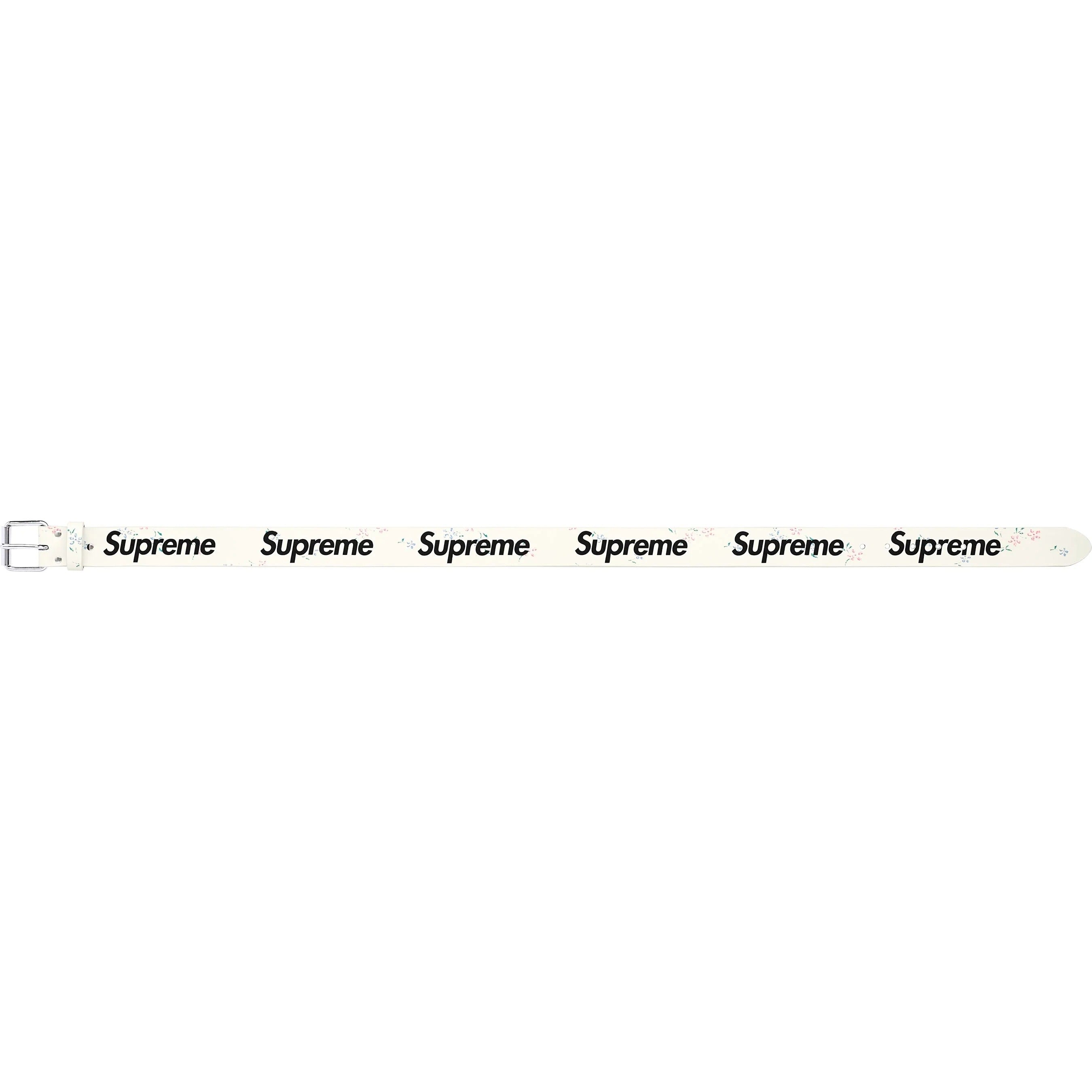Supreme Repeat Leather Belt Floral – HIGHKIOSK