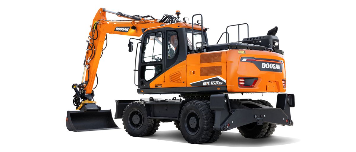 Meet the new Doosan DX140W-7 and DX160W-7 Stage V Wheeled