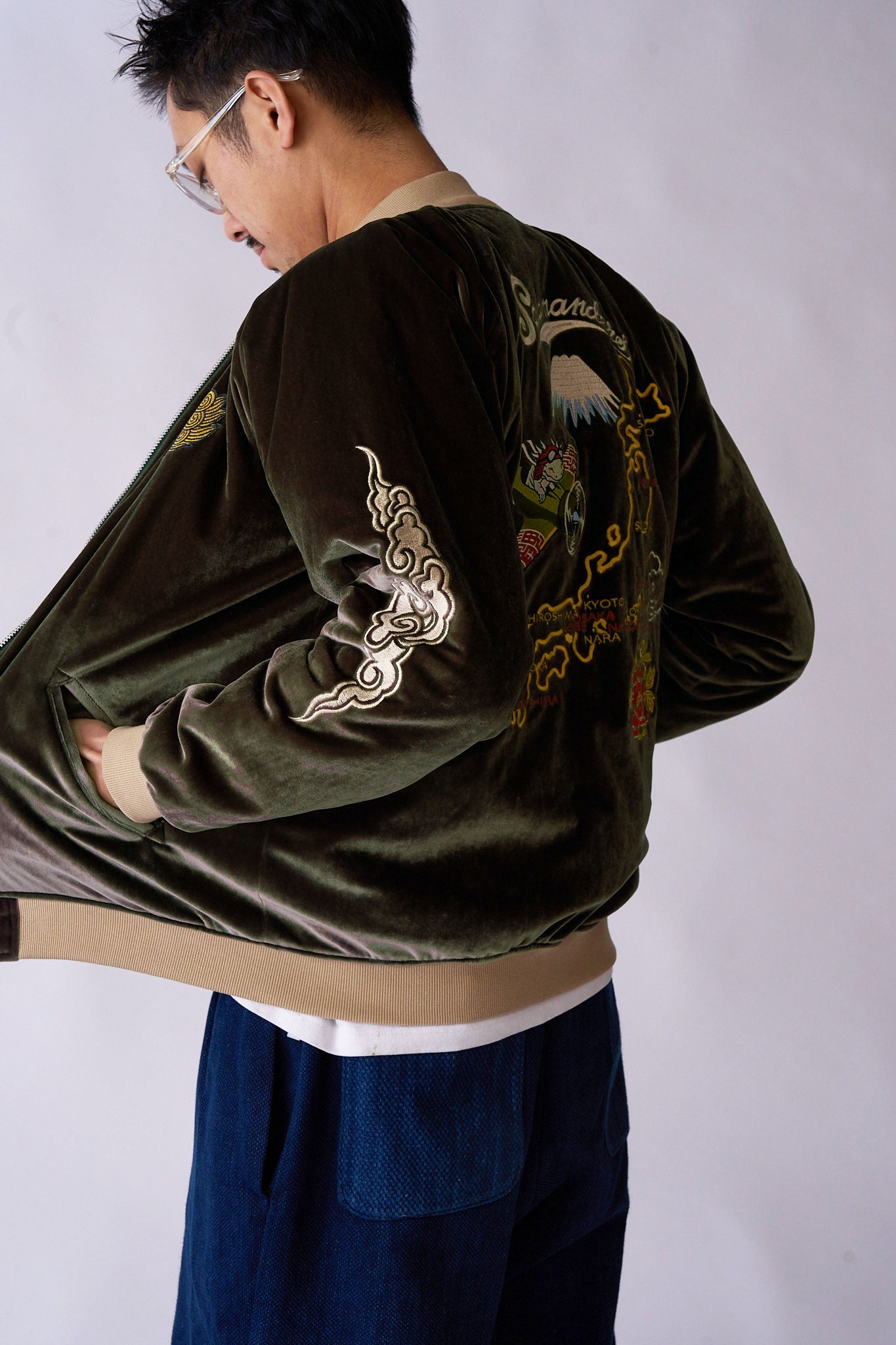 サラマンダーJAPAN MAP スカジャン – HiKESHi SPiRiT(火消魂)