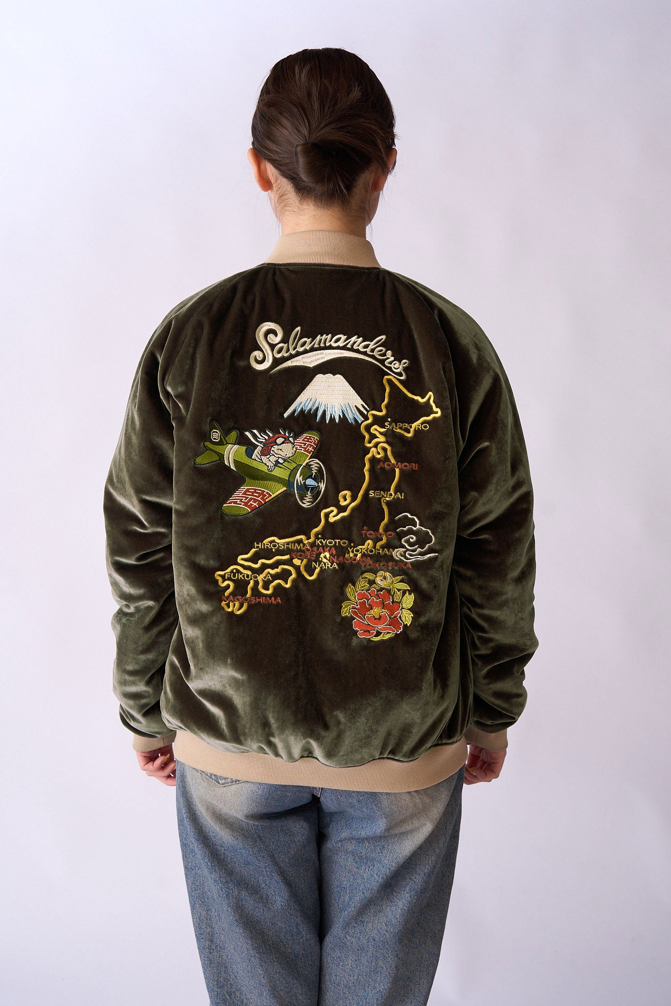 サラマンダーJAPAN MAP スカジャン – HiKESHi SPiRiT(火消魂)