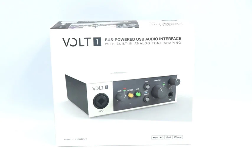 Universal Audio Volt 1をレビュー。ビンテージマイクプリモードがある