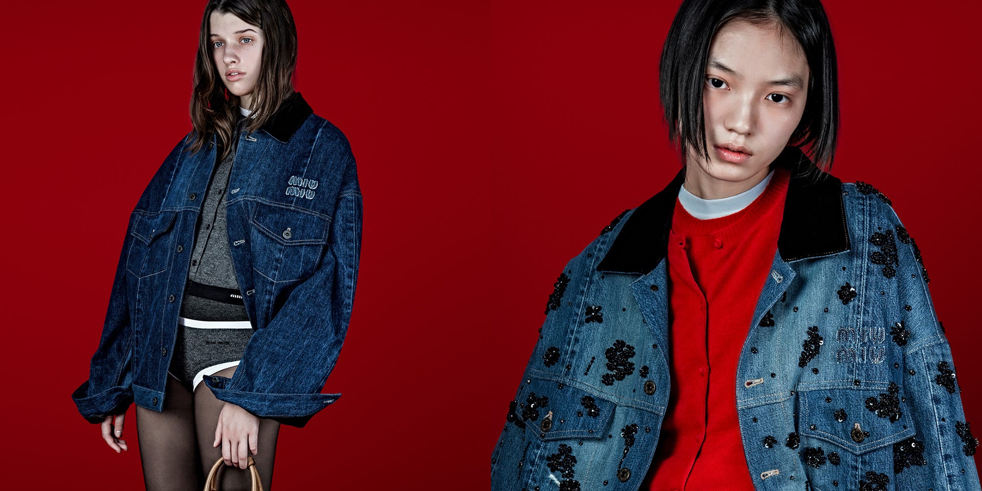 ミュウミュウ アップサイクル”第4弾。デニムウェアやヘアアクセが発売