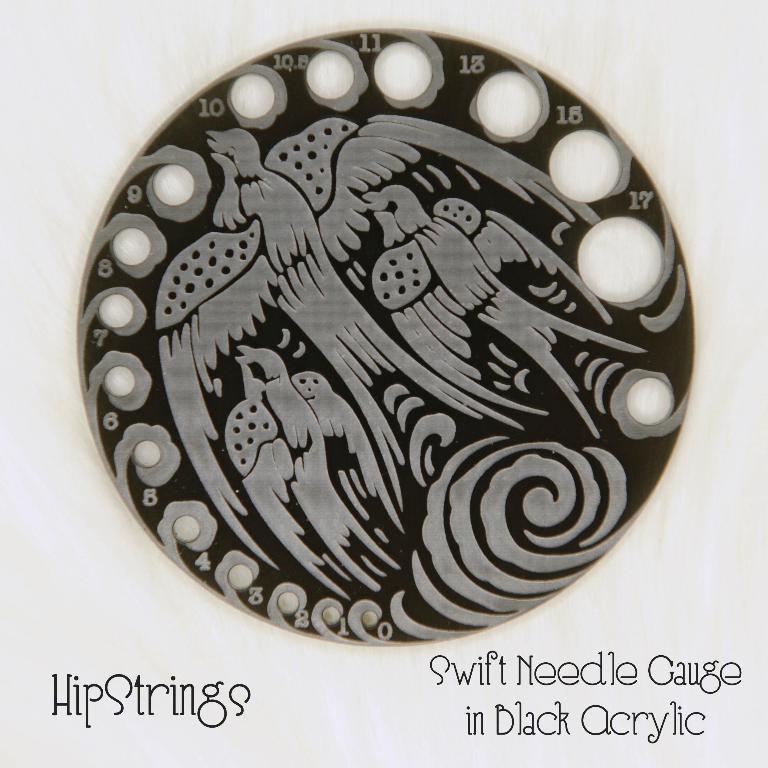 Swifts Knitting Needle Gauge - US Sizes 0-17 – HipStrings