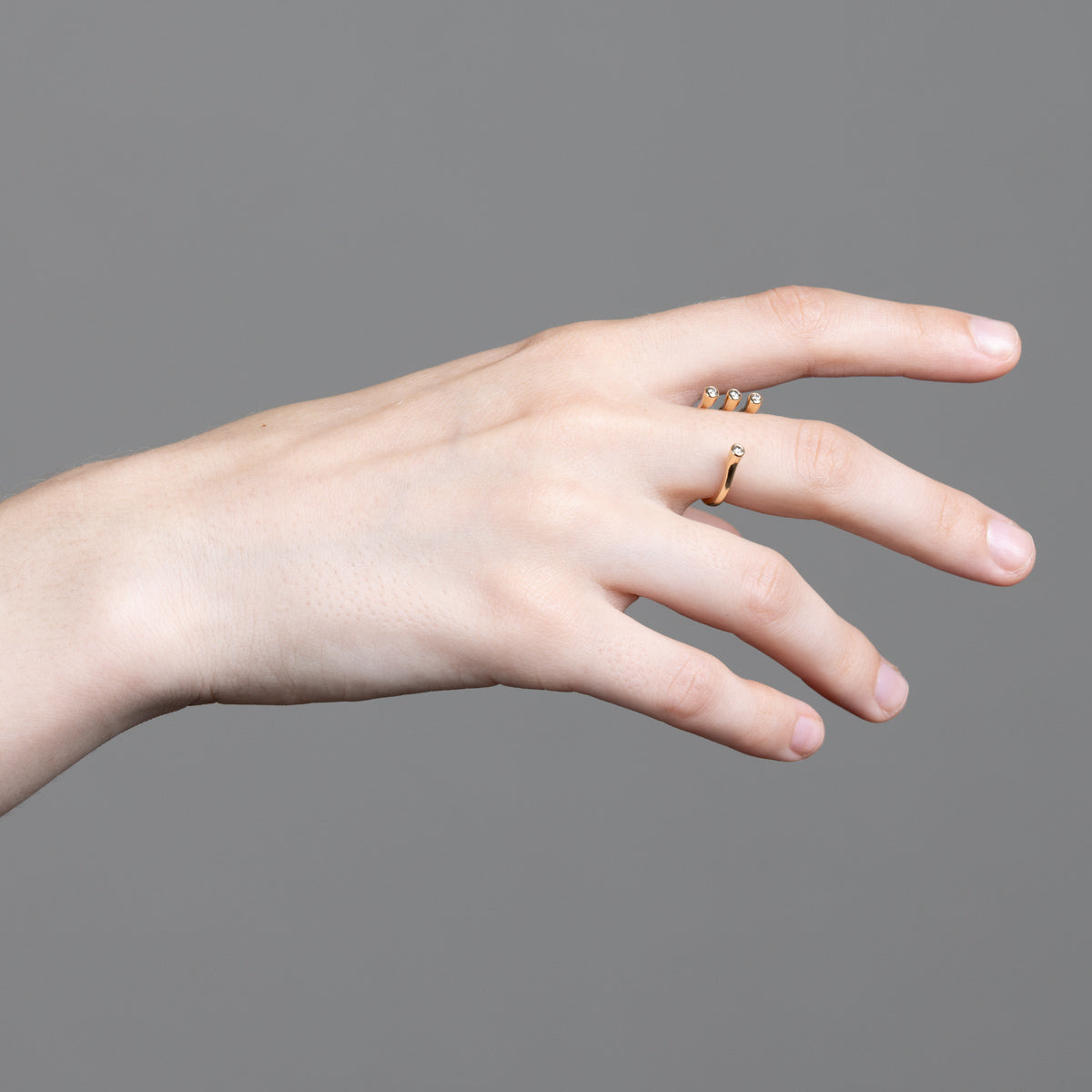 DROSERA Diamond Cuff Ring