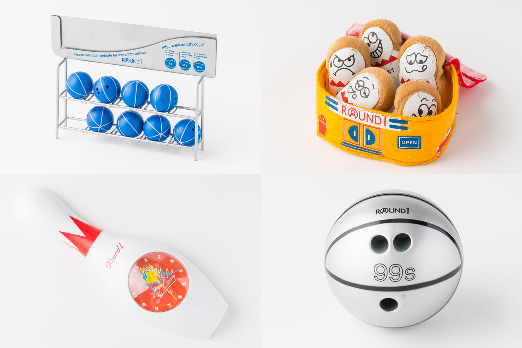 ラウンドワン】ボウリングの象徴「ピン・ボール」があらゆるノベルティ
