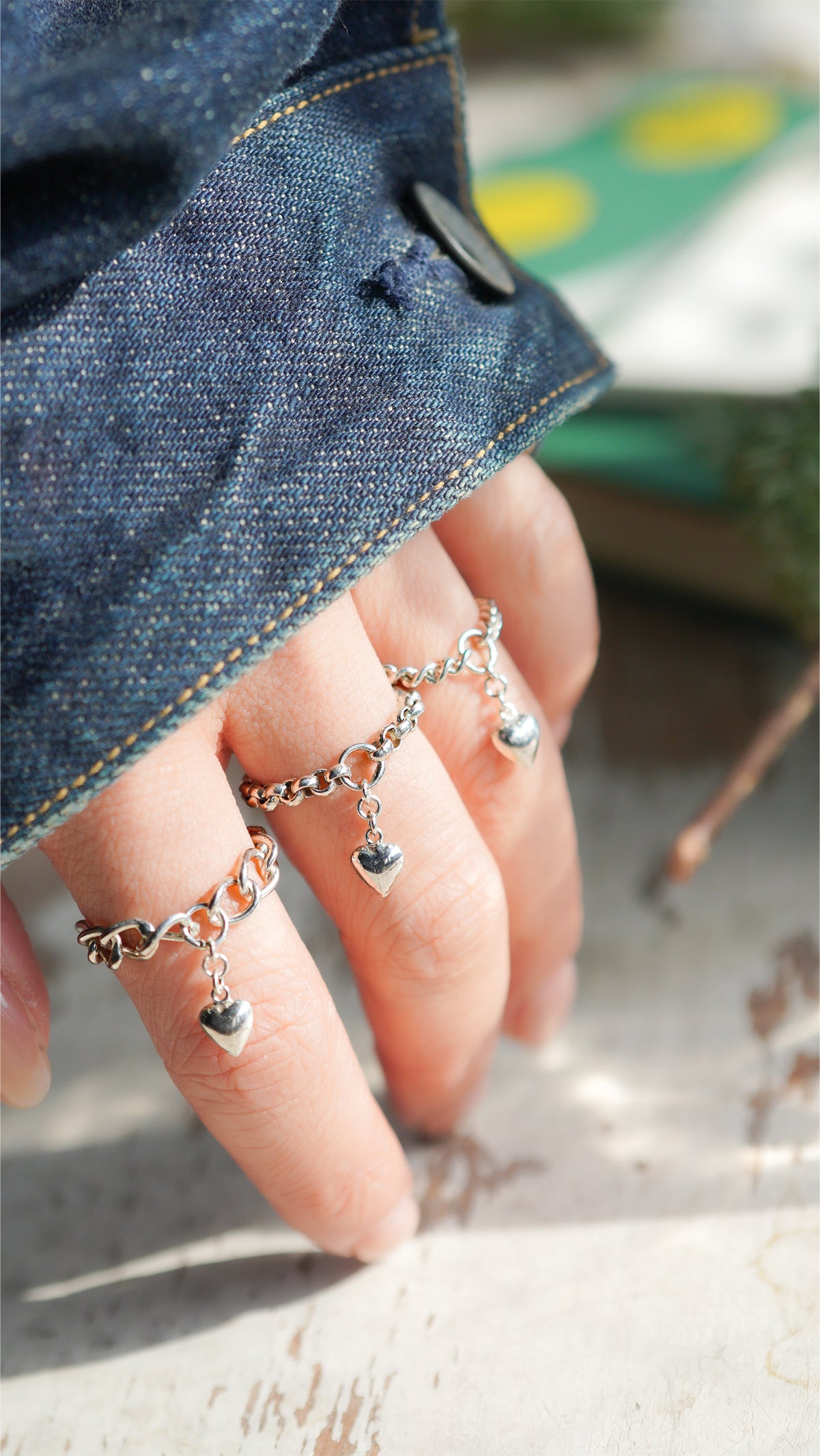 オンライン限定〕シルバーハートチェーンリング wr-4-25 通販