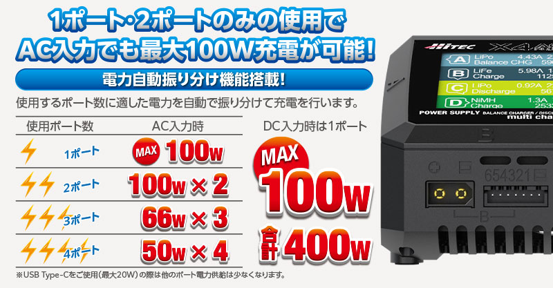 今までの4ポート充電器よりさらに小さく・高性能！「multi charger X4