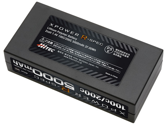 XPOWER R-SPEC Li-Po 7.4V 5000mAh 100C/200C | Hitec Multiplex Japan