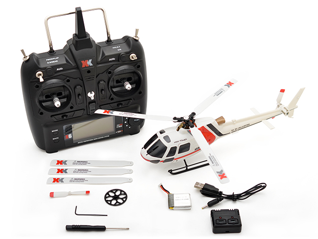 6CH ブラシレスモーター 3D6Gシステムヘリコプター [AS350 K123