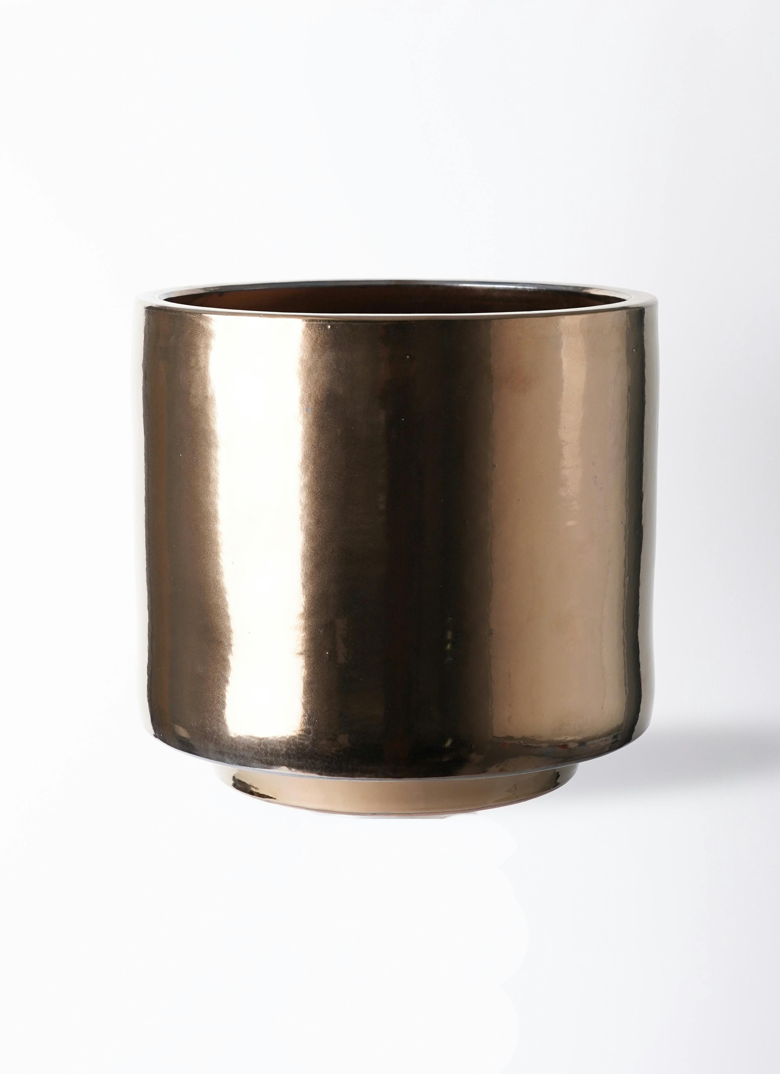 ゴールド・シルバー・ブロンズの鉢カバー・植木鉢 | 観葉植物の鉢なら