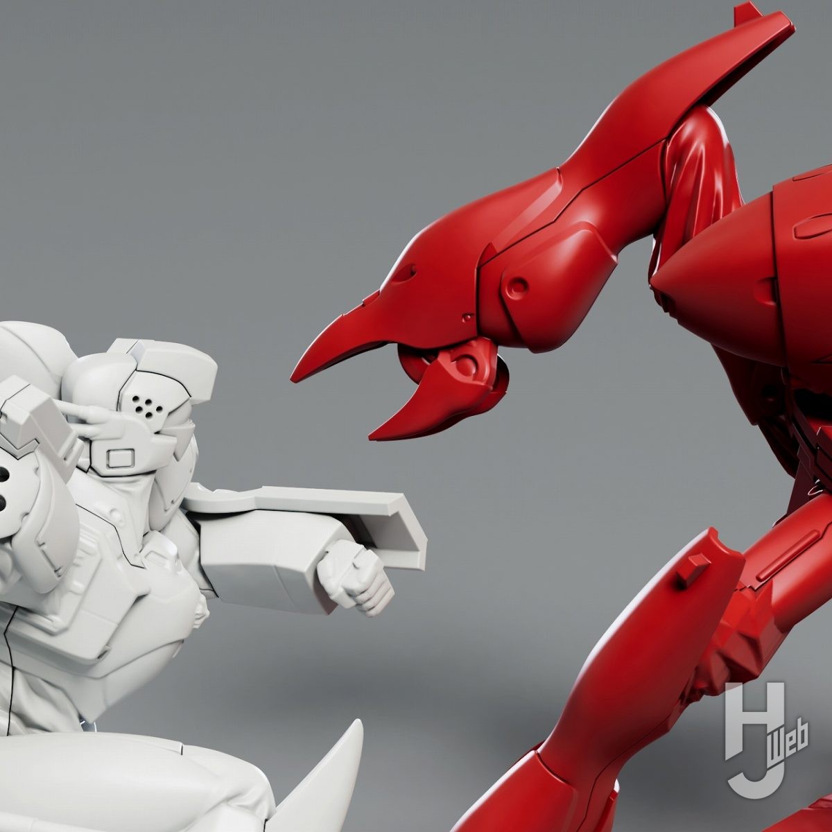 究極造形で楽しむロボットプラモ新時代。レイバー対決の風景を卓上に