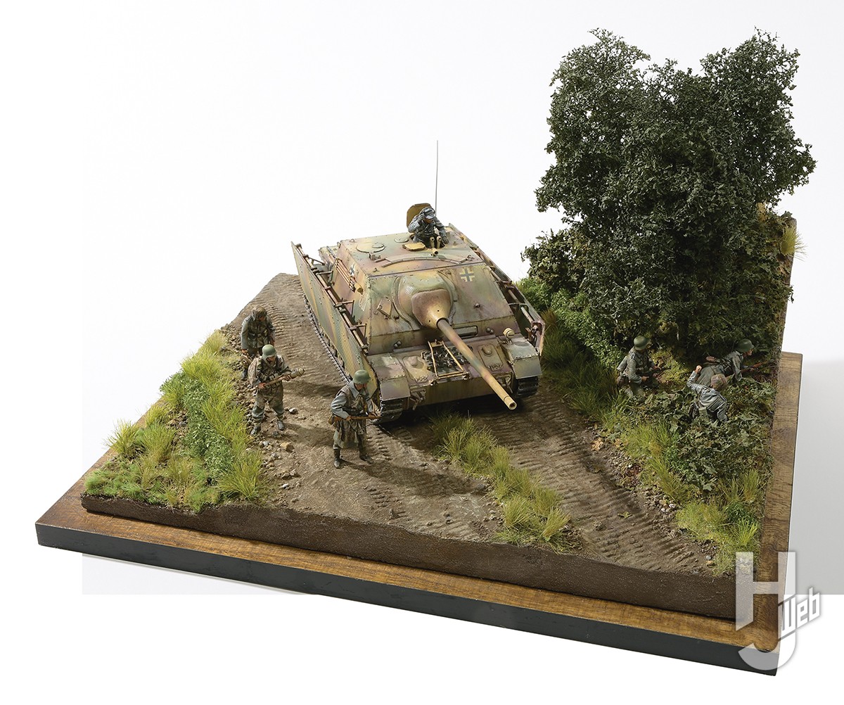 強力なタンクキラー！タミヤ新作「ドイツIV号駆逐戦車/70(A)」を使用