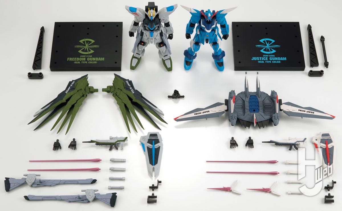 フリーダムガンダム」＆「ジャスティスガンダム」のリアルタイプカラー