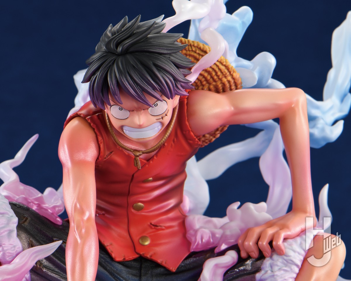 ギア2〟発動のルフィがP.O.Pで初立体化！蒸気に濡れた力強い造形美を