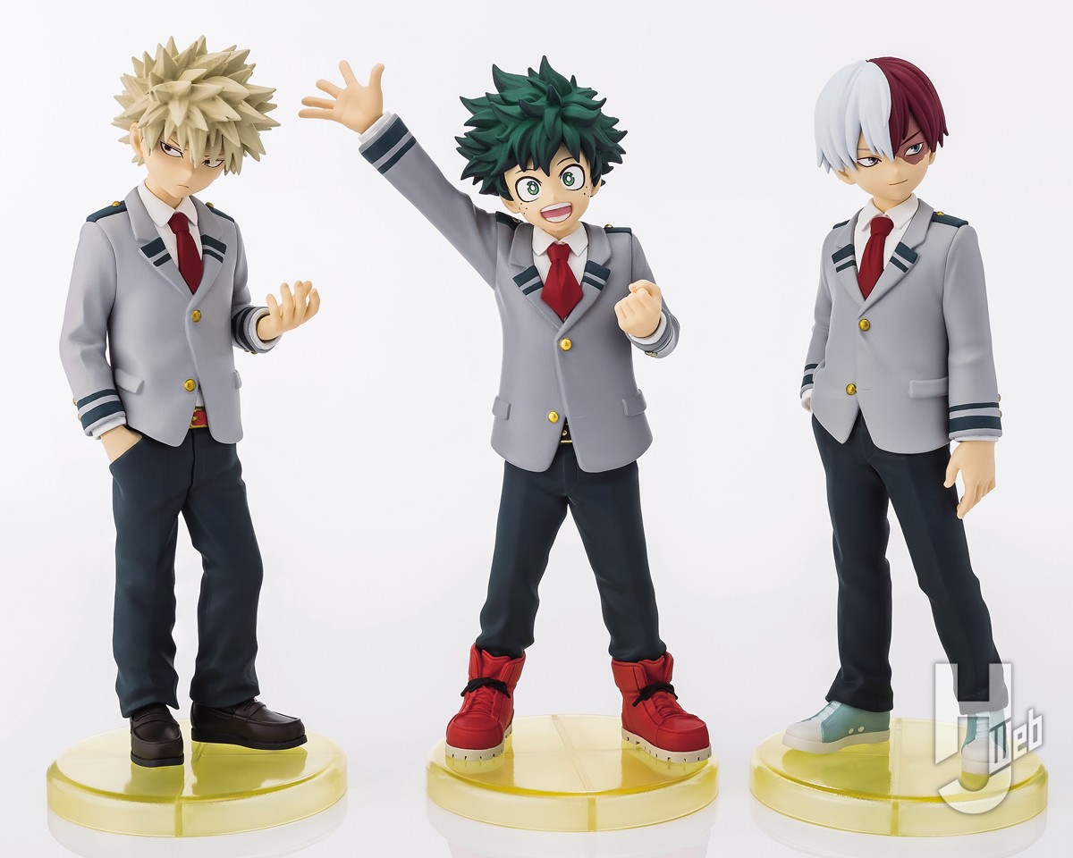 僕のヒーローアカデミア』雄英高校1年A組の3人が5等身フィギュアで登場