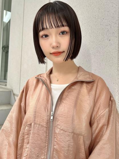ぱつっとボブ ミニボブ 切りっぱなしボブ ｜ 青山・表参道の美容室