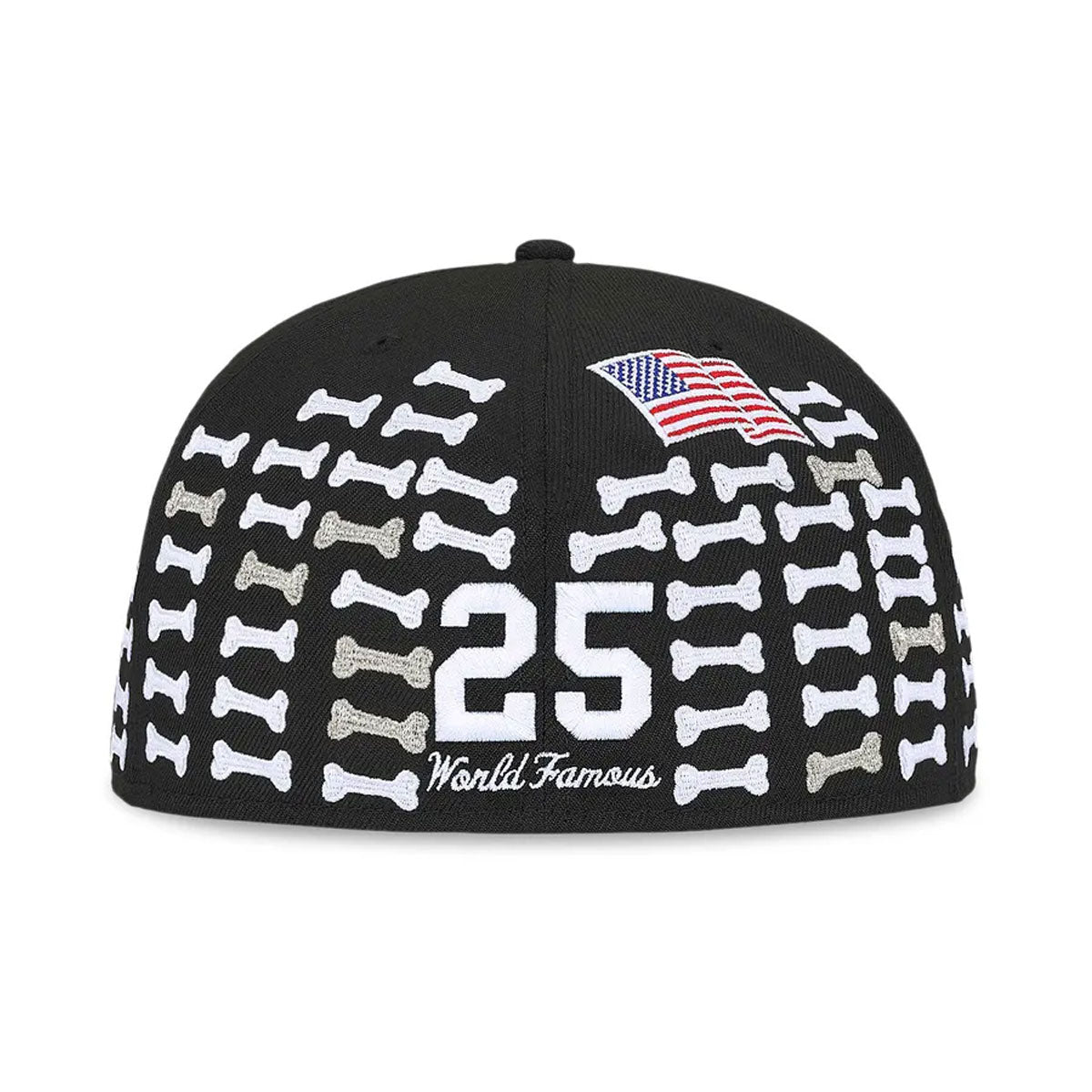 SUPREME × NEW ERA - BONES BOX LOGO NE CAP BLACK 【FW25H46