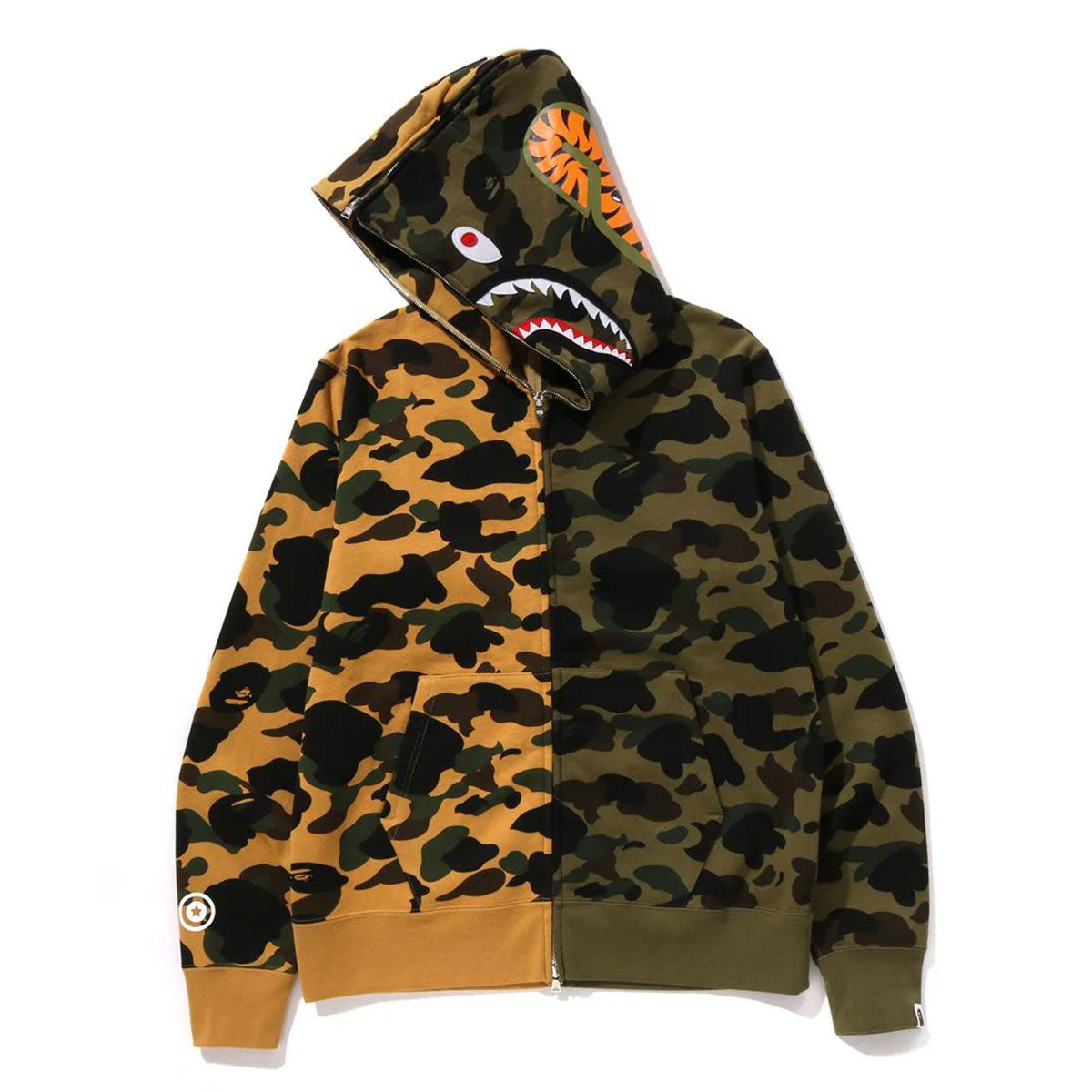 A BATHING APE アベイシングエイプ - 1ST CAMO SEPARATE SHARK FULL