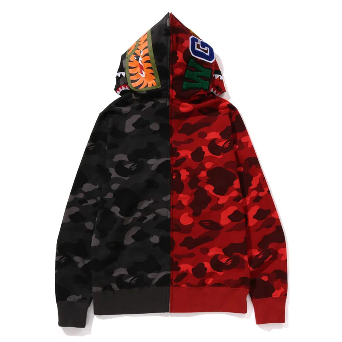 A BATHING APE アベイシングエイプ BAPE COLOR CAMO SEPARATE SHARK FZ