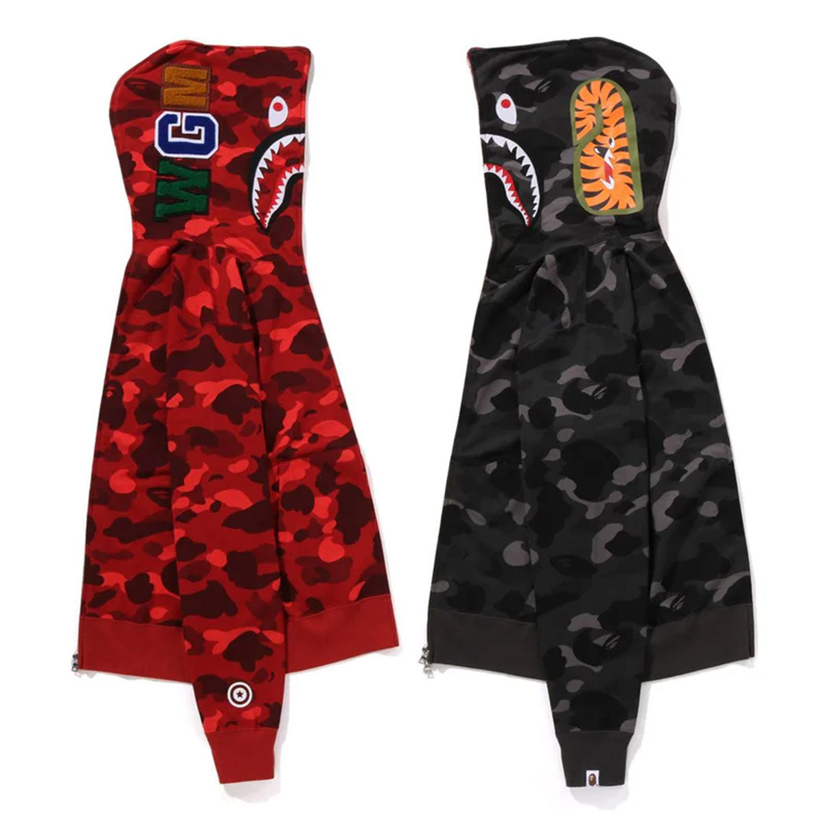 A BATHING APE アベイシングエイプ BAPE COLOR CAMO SEPARATE SHARK FZ