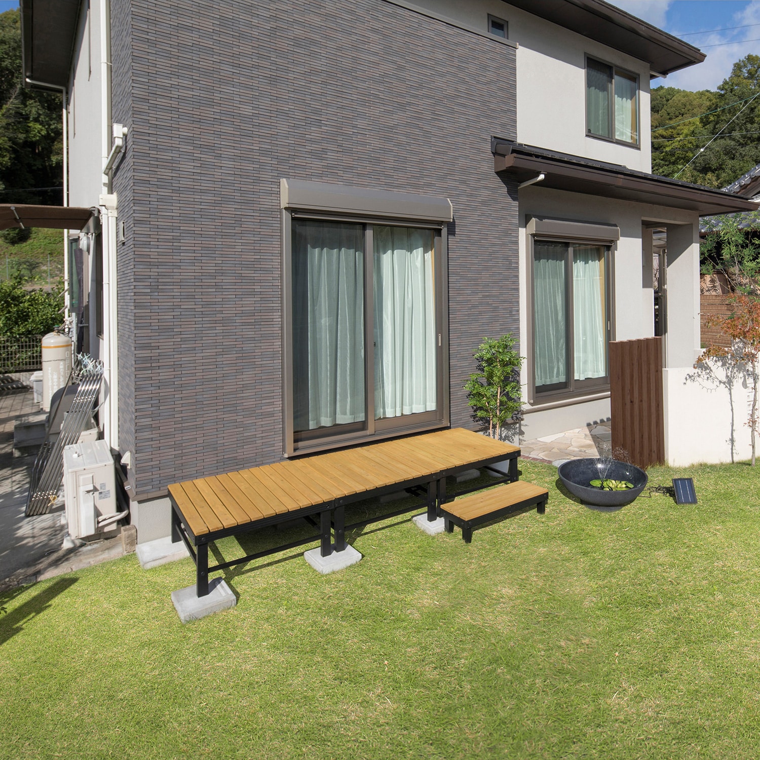 ホームEX アルミフレームデッキ用ステップ /A: デッキ・タイル・人工芝