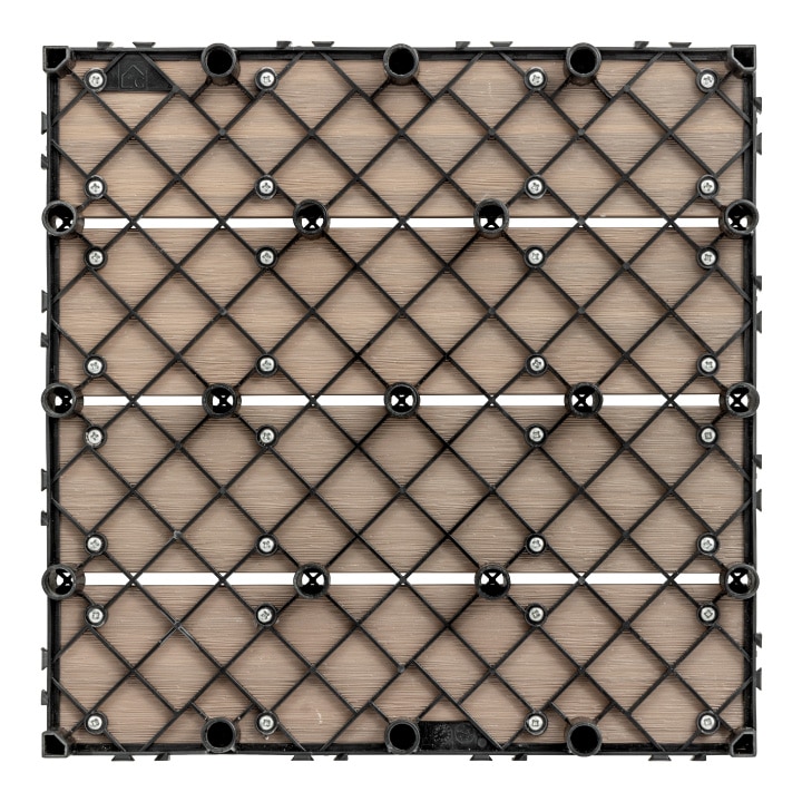 ベースアップ 敷くだけデッキ 人工木 ウォールナット /A: デッキ