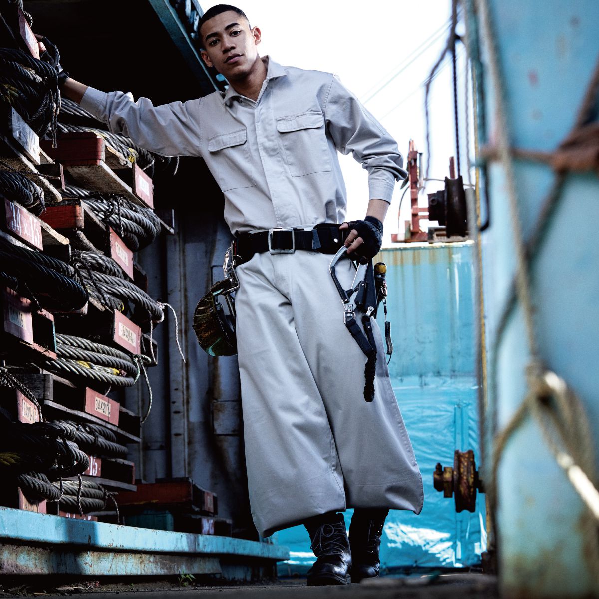 1402超々ロング八分 - HOOH VILEA 作業着と電動ファン付き快適ウェアの