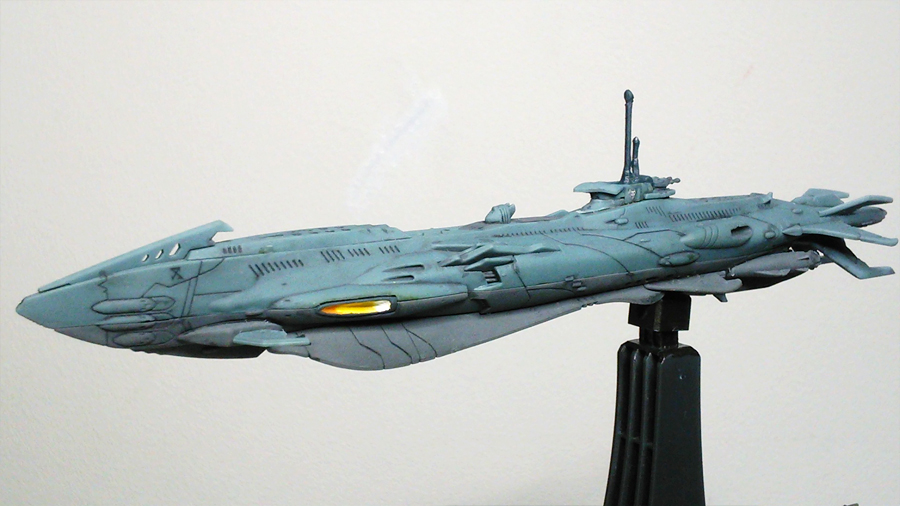 バンダイ：1/1000「ガミラス軍次元潜航艦UX-01」（ガミラス艦