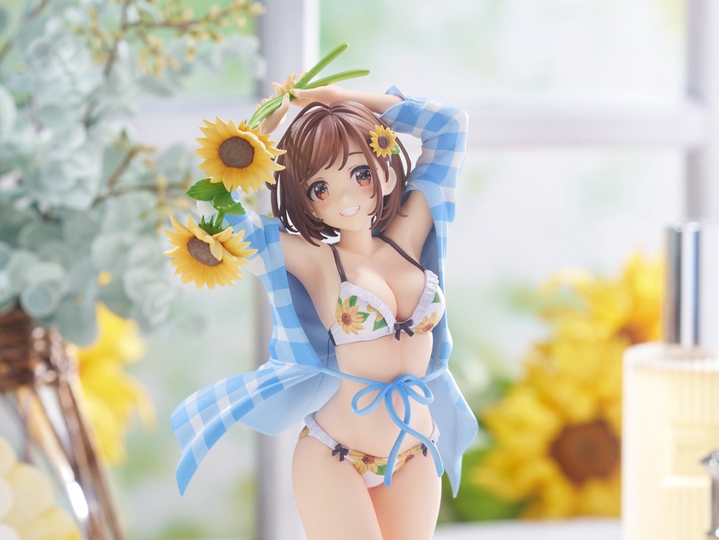 プラム、森倉円氏オリジナルイラスト「向日葵の女の子」1/7スケール