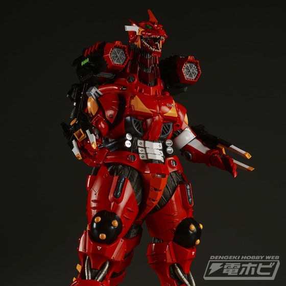 エヴァンゲリオン初号機・2号機カラーで立体化された「メカゴジラ