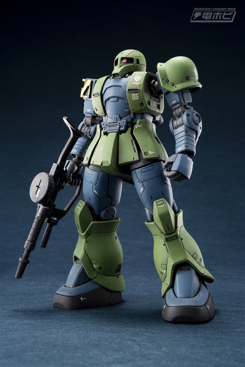 ガンプラ作例【HG 1/144 ザクI（デニム/スレンダー機）】をGASが製作