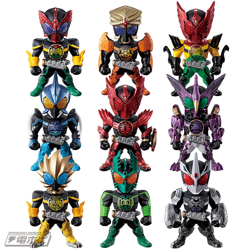 仮面ライダーOOO』の大人向け食玩3品が同時登場！全コンボ立体化×完全