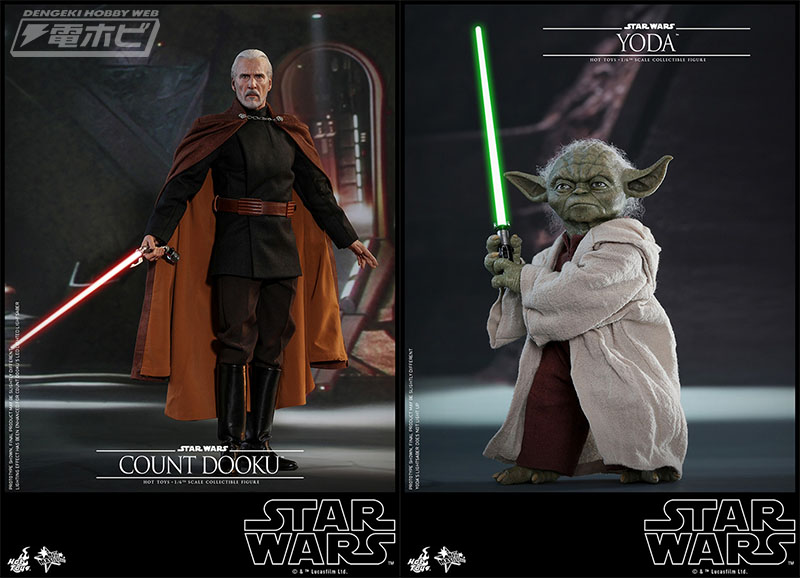 ヨーダ」と「ドゥークー伯爵」が超リアルな可動フィギュアに！『スター