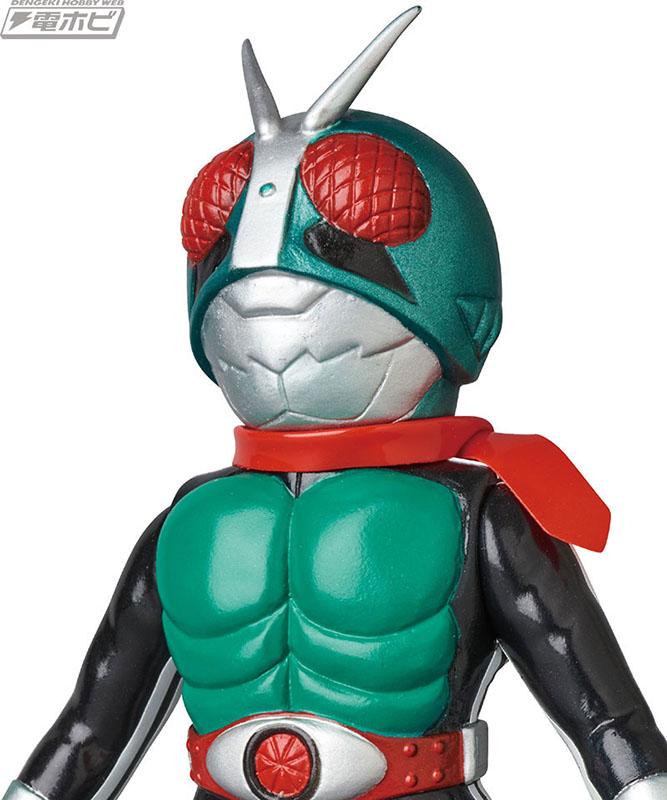東映レトロソフビコレクション」ミドルサイズの新作は仮面ライダー新1
