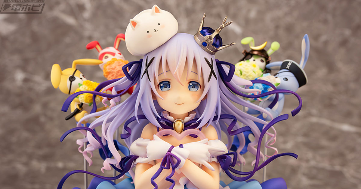 ごちうさ』のチノがラビットたちに囲まれたファンタジックな姿で