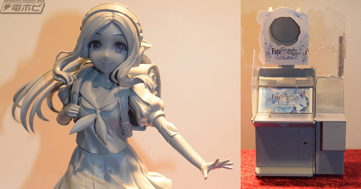 ライダー/レオナルド・ダ・ヴィンチフィギュアの原型が参考展示