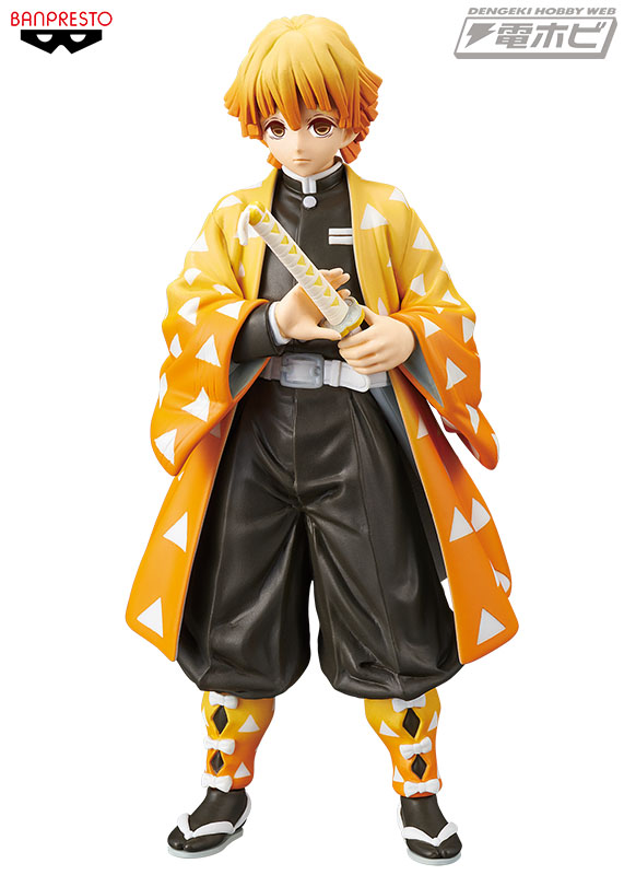 鬼滅の刃』プライズフィギュアの第3弾に「我妻善逸」とセピアカラーの