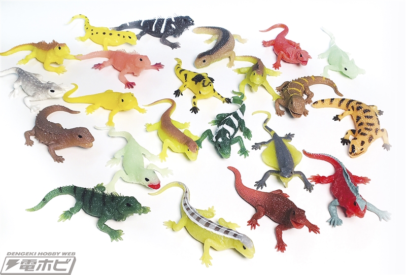 イグアナやトカゲが全22種！光る、色が変わるといったギミックが付いた