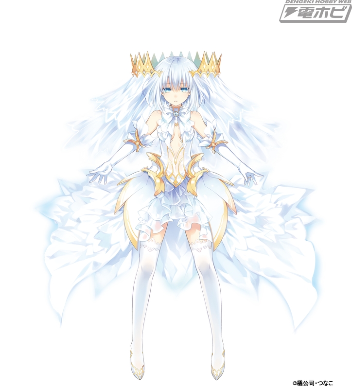 デート・ア・ライブ』鳶一折紙が透明感のある純白のドレスを身にまとっ