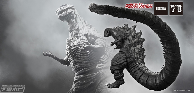 シン・ゴジラ：オルソ』モノクロVer.となったゴジラ（2016）がS.H.