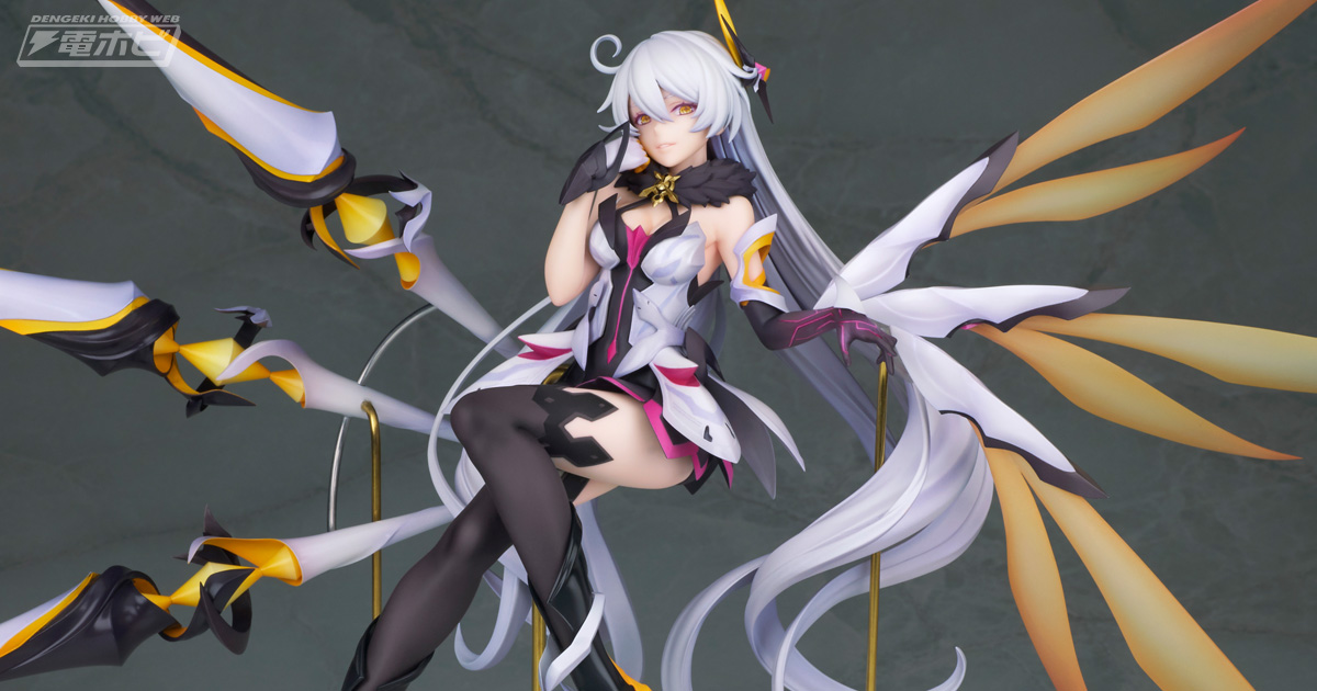 威厳あふれる表情、矛や翼の造形に注目！『崩壊3rd』空の律者キアナが