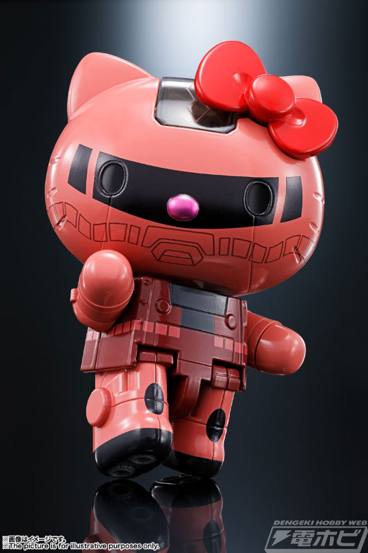 パイロットのキティちゃんがアムロとシャアのコスプレ!?「超合金