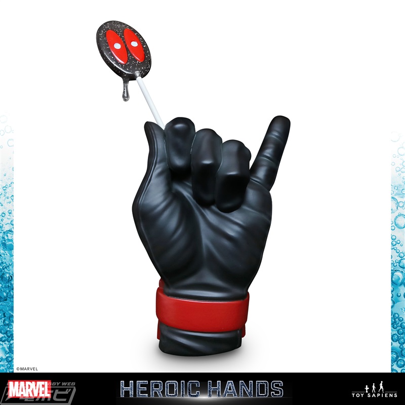 アイアンマンやデッドプールなどヒーローの「手」が原寸大でフィギュア