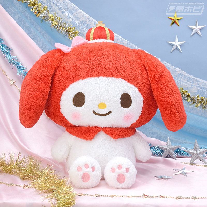マイメロディ」の大きなぬいぐるみとティッシュボックスカバーがアナタ