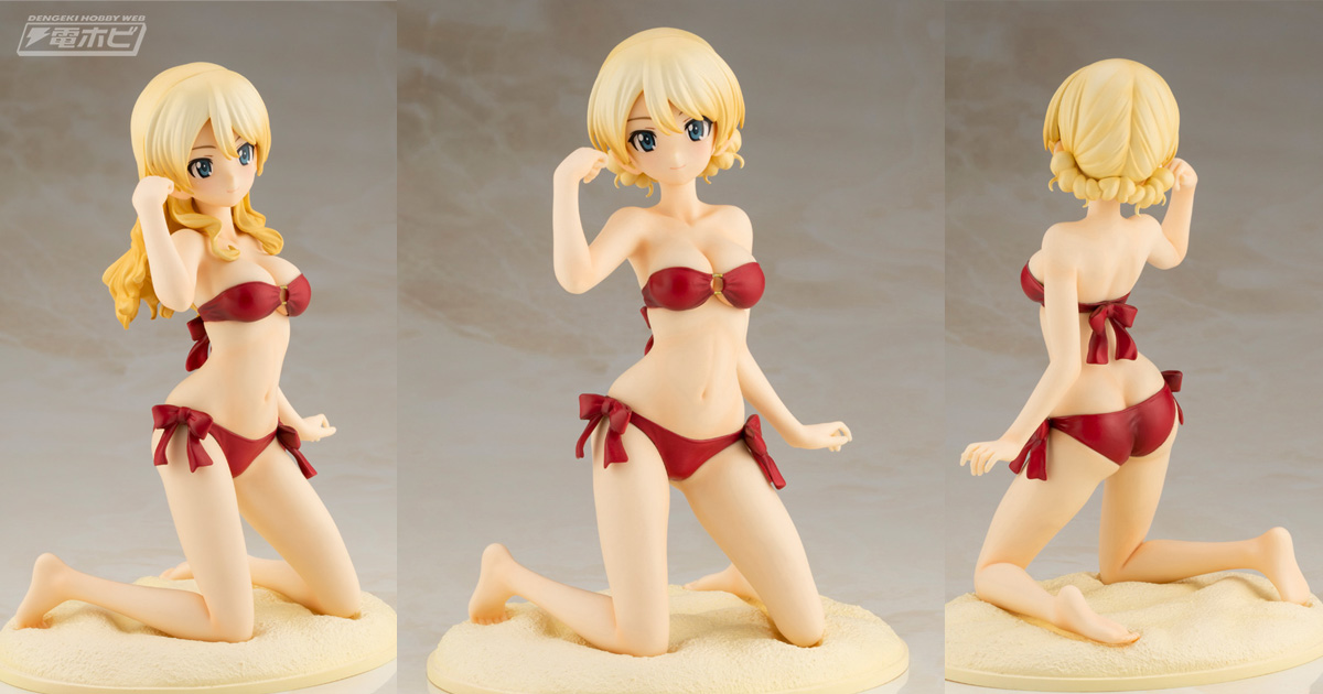 ガールズ＆パンツァー 劇場版』刺激的な水着姿のダージリンフィギュア