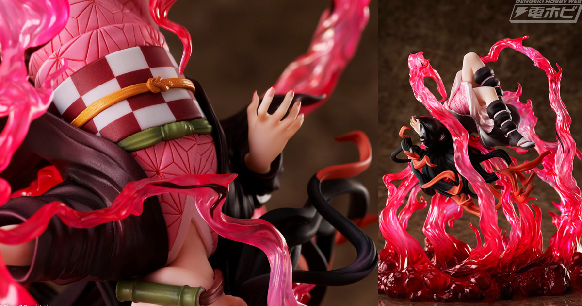 鬼滅の刃』竈門禰豆子 爆血Ver.フィギュアの彩色見本がチラ見せ公開！3