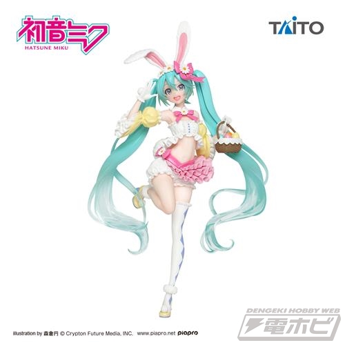 うさぎ耳が可愛い「初音ミク フィギュア 2nd season Spring ver.」が