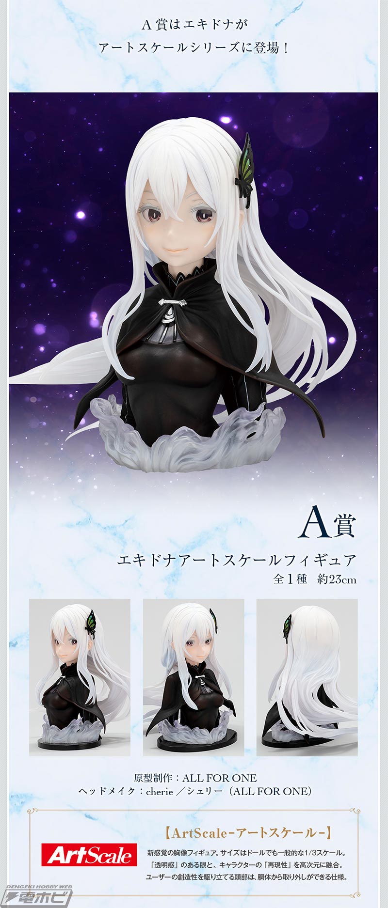 ケモミミ姿のエキドナ、だぼパーカー姿のレム＆ベアトリスフィギュアも