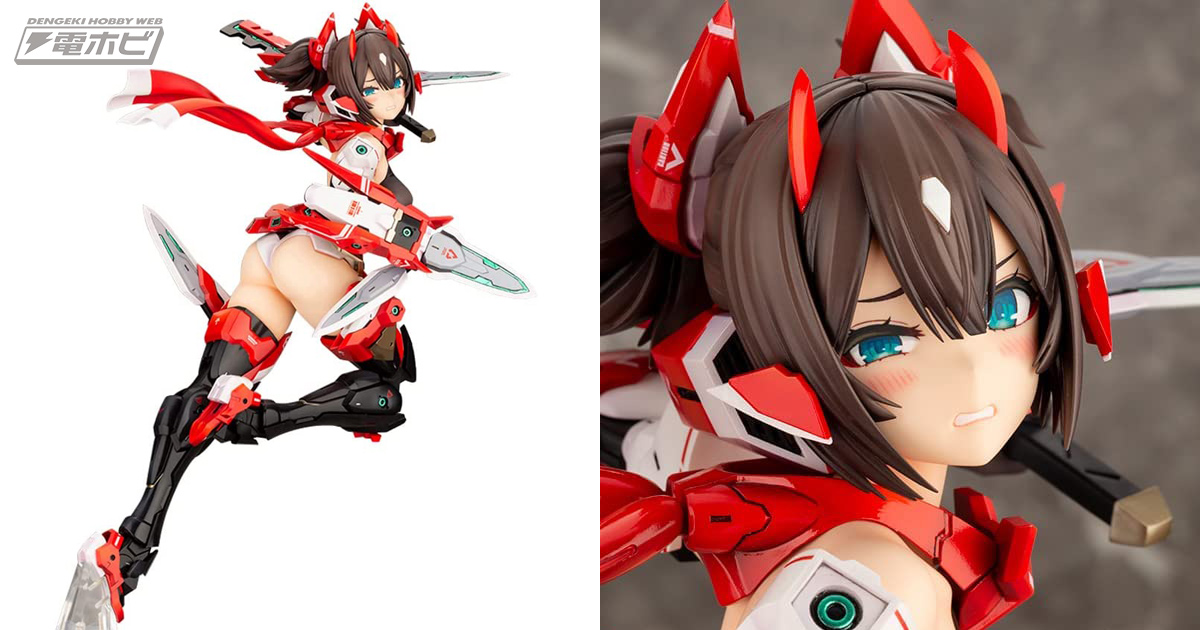 メガミデバイス』朱羅 忍者が特大スケールでフィギュア化！抱き枕風